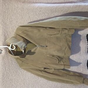 Lululemon scuba funnel neck bronze green